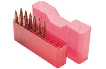 Image of MTM J-20-MLD Slip-Top Ammo Box, 20 Rounds, Red, J-20-MLD-29