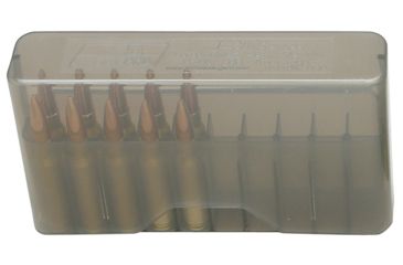 Image of MTM J-20-MLD Slip-Top Ammo Box, 20 Rounds, Smoke, J-20-MLD-41