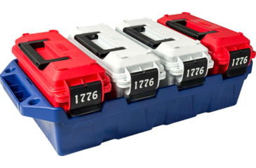 Image of MTM Limited Edition 1776 4-Can Ammo Crate 30 Cal, Red/White, AC4C-1776