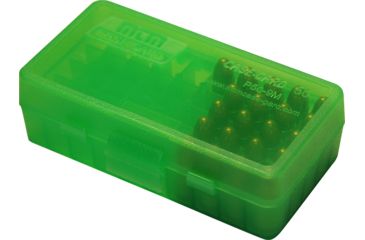 Image of MTM P50 Fliptop Box Handgun .380-9mm Clear Green