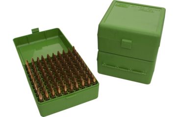 Image of MTM RM-100 Rifle Ammo Box .22-250/.308/.243 Green