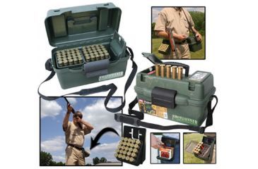 Image of MTM Shotgun Hunter Case &amp; Ez-Grab Shotshell Holster 100 Round 12 Gauge Up To 3.5" SH100-12-11