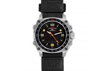 Image of MTM Special Ops Men's Silver Silencer Watch,Ballistic I Strap 855312003375