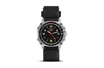 Image of MTM Special Ops Men's Silver Silencer Watch,Ballistic I Strap 855312003375