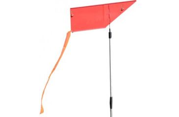 Image of Mtm Wind Reader Shooting Range Flag Orange W/flag And Stake