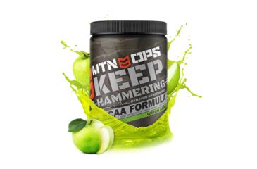 Image of MTN OPS Cameron Hanes Keep Hammering BCAA 2-1-1 Supplement, 30 Servings, Green Apple, 1042-SA