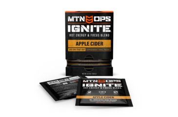 Image of MTN OPS Hot Ignite Supercharged Energy Drink, 20 Trail Packs, Apple Cider, 1104810320