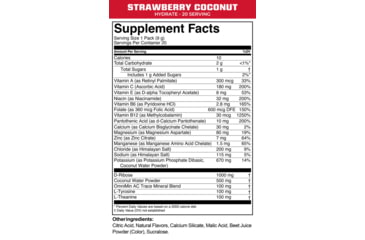 Image of MTN OPS Hydrate Strawberry Coconut Drink Mix, 1.000MG, 1134540320