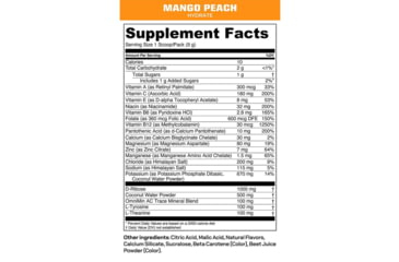 Image of MTN OPS Hydrate Drink Mix, Mango Peach, 1 Serving, 1134320301