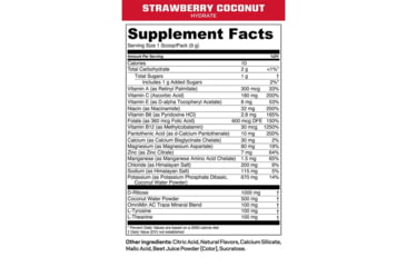 Image of MTN OPS Hydrate Drink Mix, Strawberry Coconut, 1 Serving, 1134540301