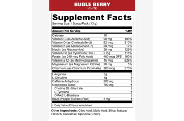 Image of MTN OPS Ignite Energy Drink, Scoop, Bugle Berry, 45 Servings, 1104640145