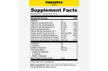 Image of MTN OPS Ignite Energy Drink, Trail Pack, Pineapple, 1 Serving, 1104290301