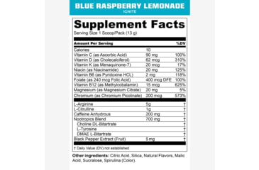 Image of MTN OPS Ignite Energy Drink, Trail Pack, Blue Raspberry, 1 Serving, 1104630301
