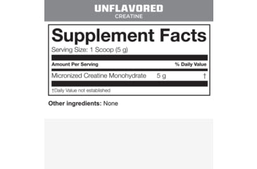 Image of MTN OPS Unflavored Creatine Monohydrate, Tub, Unflavored, 50 Servings, 2135000150