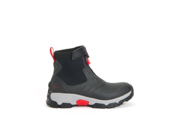 Image of Muck Boots Apex Zip Mid Boots - Mens, Black/Gray/Red, 11, AXMZ-106-BLK-110
