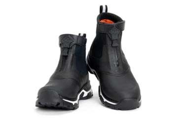 Image of Muck Boots Apex Zip Mid Boots - Womens, Black/White, 7, AXWZ-000-BLK-070