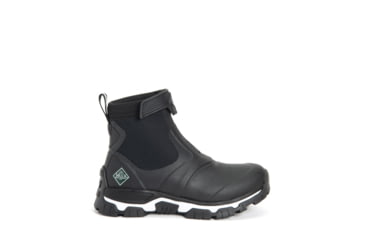 Image of Muck Boots Apex Zip Mid Boots - Womens, Black/White, 7, AXWZ-000-BLK-070
