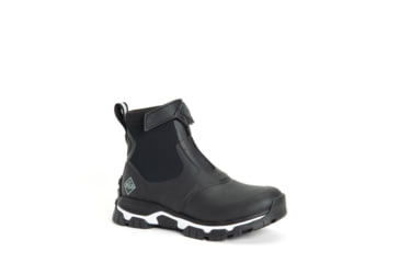 Image of Muck Boots Apex Zip Mid Boots - Womens, Black/White, 7, AXWZ-000-BLK-070