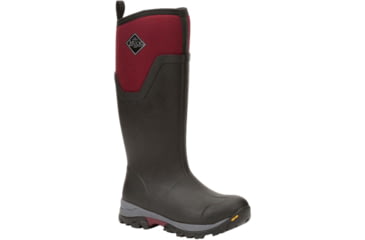 Image of Muck Boots Arctic Ice Grip A.T. Tall Boots - Women's, Black/Maroon, 6, ASVTA-600-RED-060
