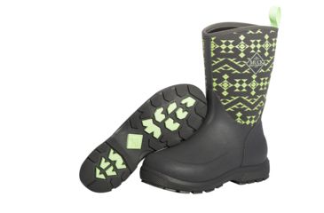 Image of Muck Boots Element Boots - Kids, Gray/Green, Youth, 7, KEL-GLO-GRY-C70