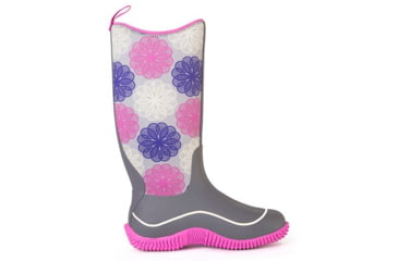 Image of Muck Boots Hale Rubber Boot - Womens-Grey/Pink-Medium-5, Grey/Pink, 5 muk0014-Grey/Pink-Medium-5