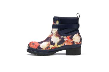 Image of Muck Boots Liberty Ankle Leather Perf - Womens, Navy Floral, 5, LWKR-2FLR-NVY-050