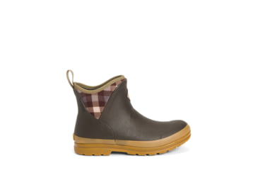 Image of Muck Boots Originals Ankle Boot - Womens, Brown/Plaid/Gum, 9, OAW-9PLD-BRN-090