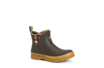 Image of Muck Boots Originals Ankle Boot - Women's, Brown/Plaid/Gum, 9, OAW-9PLD-BRN-090