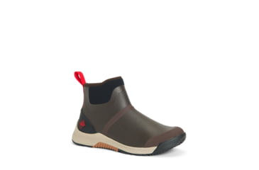 Image of Muck Boots Outscape Chelsea Boot - Men's, Coffee Bean/Crockery/Black/Ribbon Red, 9, OSC-900-BRN-090