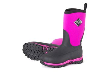 Image of Muck Boots Womens Tack Ii Tall Equestrian Work Boot, Black, Hot Pink, 10, TK2H404010