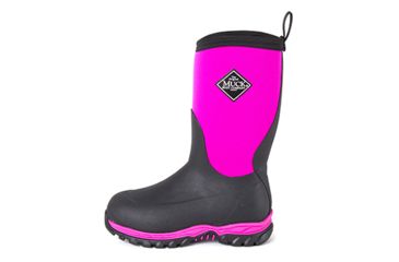 Image of Muck Boots Womens Tack Ii Tall Equestrian Work Boot, Black, Hot Pink, 10, TK2H404010