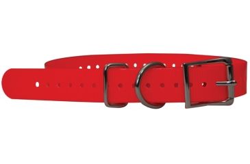 Image of Mud River Firefly Collar vinyl coated collar, S Blaze Orange 18358
