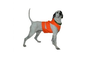 Image of Mud River Upland Dog Chest Guard, Orange, Medium, 18571