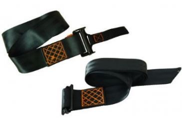 Image of Muddy Magnum Pro Harness, includes Lineman's Belt, Tree Strap, Suspension Releif Strap, Black/Orange MSH110