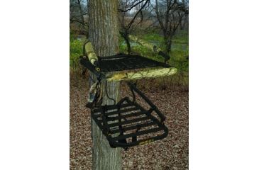 Image of Muddy Stalker Climber, includes Backpack Straps, Accessory Bag, Full Body Fall Arrest Harness, Black/Camo MCL150-A