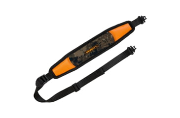 Image of Muddy Blazer Lightweight Gun Sling, Black/Orange/Camo, MUD-TRLBSL-VCG