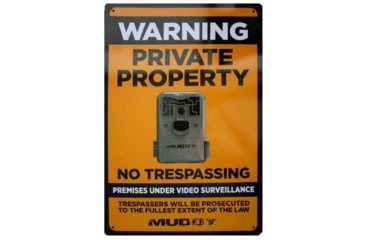 Image of Muddy Video Surveillance Sign, 1pk, MUD-SIGN-VS