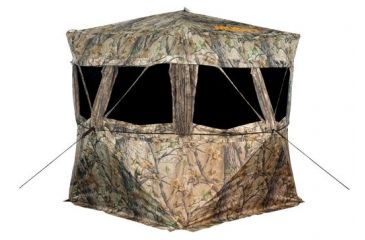 Image of Muddy Vs360 Ground Blind, includes 9-steel stakes, Deluxe-Oversized Carry Bag with Backpack Straps, 4 Tie-Down Ropes, Camo MGB2000