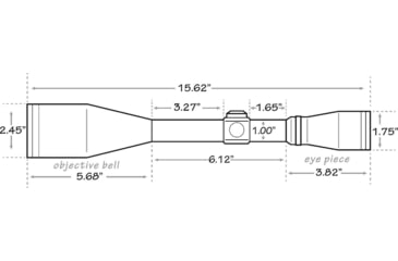 Image of Mueller Optics 8.5-25x50mm Eraticator Long Range Red Dot Rifle Scope, Black MU852550IGR