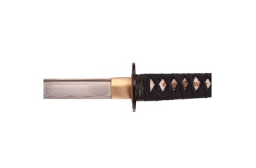 Image of Musashi Carbon Steel Katana Blade With Bo-Hi, Saya Black Mat Finish, SS192BK