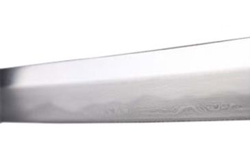 Image of Musashi Gold Collection Katana, 27in 1065 Carbon Steel And 65 Mn Steel Traditional Hand Forged Blade, Real Ray Skin Wrapped Grip And Silk Cord Wrapped Handle, Black, SS401-5