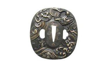 Image of Musashi Hand Forged Muku-Kitae Katana, 28.5in 1045 Steel With Water Temper Process Blade, Real Ray Skin Wrapped Grip And Black Cotton Cord Wrap, Brown, SS919BR-1