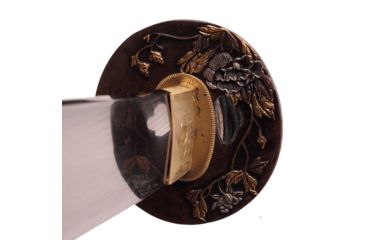 Image of Musashi Katana, 1045 Steel With Water Temper Process Blade, Real Ray Skin Wrapped Grip And Black Cotton Cord Wrap, Blue, SS782BL