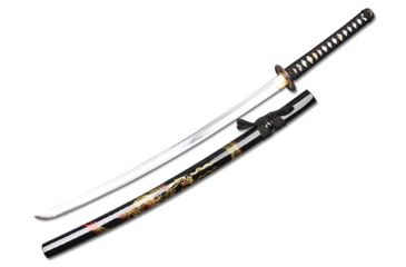 Image of Musashi Musha Handmade Samurai Swords, 40 1/2 1045 Carbon Steel Blade w/ Hand Painted Scabbard, SS060