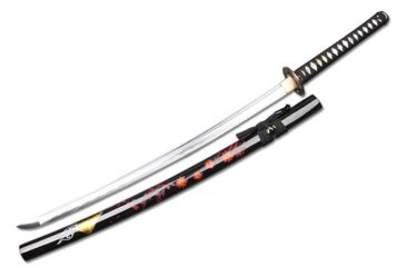 Image of Musashi Musha Handmade Samurai Swords, 40 1/2 1045 Carbon Steel Blade w/ Hand Painted Scabbard, SS061