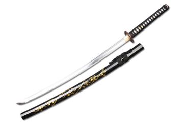 Image of Musashi Musha Handmade Samurai Swords, 40 1/2 1045 Carbon Steel Blade w/ Hand Painted Scabbard, SS062