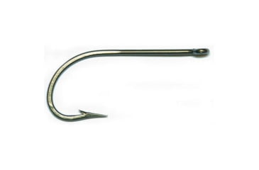 Image of Mustad Classic OShaughnessy Hook, Forged, Ringed Eye, Duratin, Size 12/0, 100 per Pack, 3407-DT-12/0-100