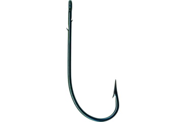 Image of Mustad Classic Worm Hook, Knife Edge Point, 2 Sliced Shank, Sproat Bend, Ringed Eye, Blue, Size 1/0, 8 per Pack, 33637-BU-1/0-8