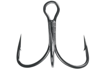 Image of Mustad KVD Elite Triple Grip Treble 2X Short 1X Strong, Forged, Black Nickel, Size 1/0, 11/pack, TG76NP-BN-1/0-6U