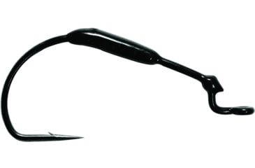 Image of Mustad KVD Weighted Grip-Pin Hook, Opti Angle Needle Point, Extra Wide Gap, Offset, Black Nickel, Size 3/0, 1/8oz, 3 per Pack, 38101W18-3/0-3U